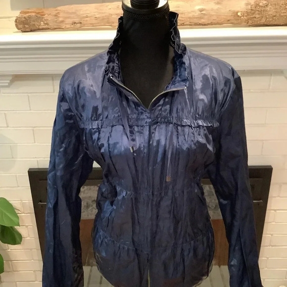 #337 Gorgeous Chicos Sateen Zip Front Pintuck Jacket Size 3 (L-XL) - Picture 8 of 11